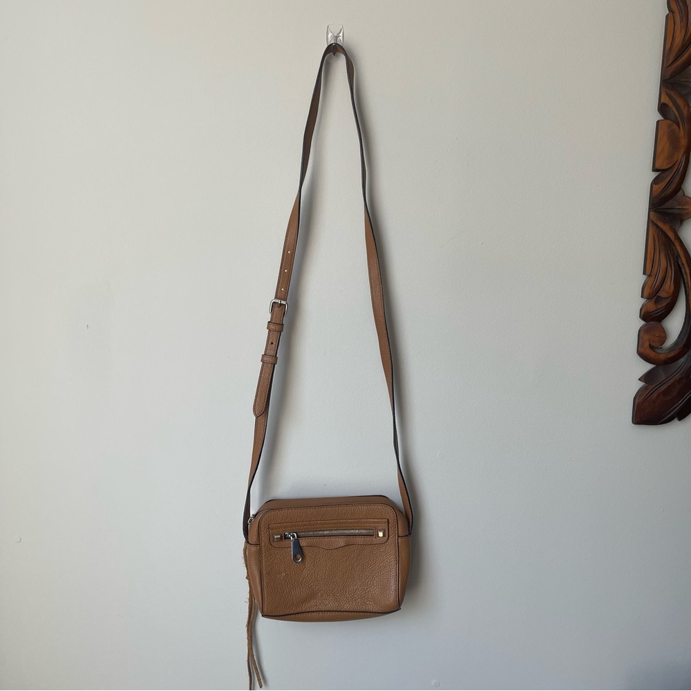 Rebecca Minkoff Pebbled Leather Cognac Toaster Crossbody Bag Tumblr